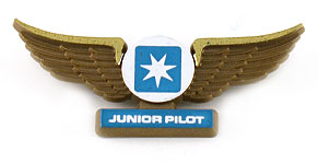 Maersk Air Junior Pilot Wings (upside-down logo)