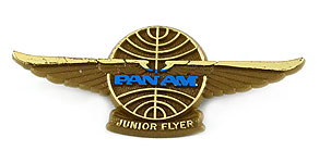 Pan American World Airways Junior Flyer Wings (dark blue)