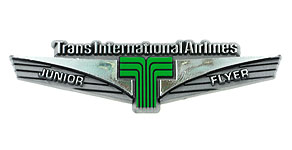 Transamerica Airlines Junior Flyer Wings