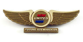 United Airlines Future Stewardess Wings