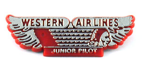 Western Airlines Junior Pilot Wings