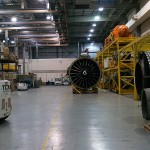 Continental's jet engine repair facility at Newark