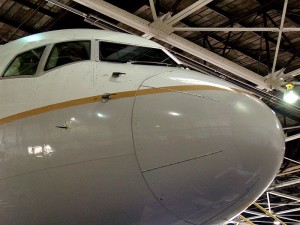 The nose of a 757-200